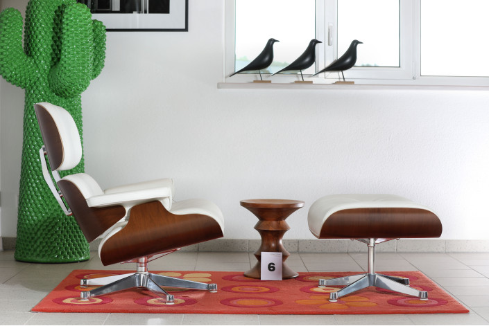 Charles & Ray Eames Lounge Chair mit Ottoman – Originalklassiker von Vitra