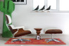 Charles & Ray Eames Lounge Chair mit Ottoman (Vitra, Originalklassiker)