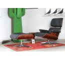Charles & Ray Eames Lounge Chair von Vitra – 2024, Santos-Palisander & Schwarzes Leder, lebendige Maserung