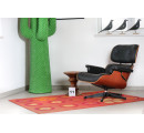 Charles & Ray Eames Lounge Chair von Vitra – 2001, Kirschholz & Schwarzes Leder
