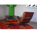 Charles & Ray Eames Lounge Chair mit Ottoman – Vitra 1997, Originalklassiker