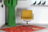 Vitra Aluminium Chair EA 107 – Hopsack gelb (Conference Chair)