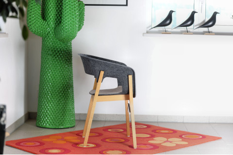 Kusch+Co 3000 Njord – Eiche Natur, Filz Anthracite