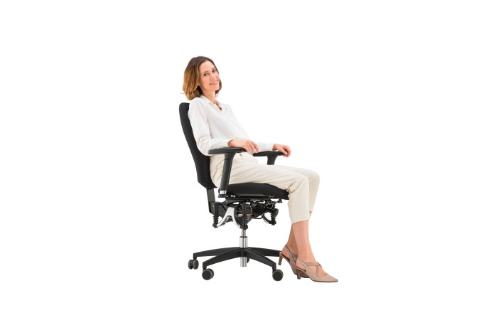 BIOSWING 260 iQ Bürostuhl – ergonomischer Schwingstuhl mit 60 cm Rückenlehne