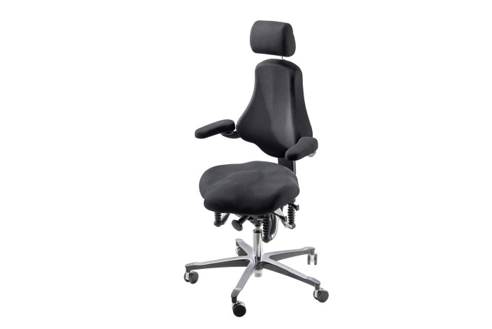 Haider BIOSWING oneUP – höhenverstellbare Lumbalausformung & 180° Armlehnen