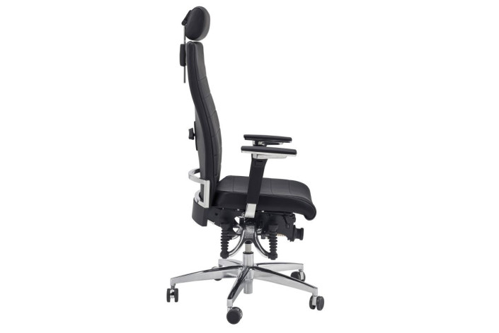 Haider BIOSWING 670 iQ Bürostuhl – 70 cm Rückenlehne, Nacken- & Lumbalstütze