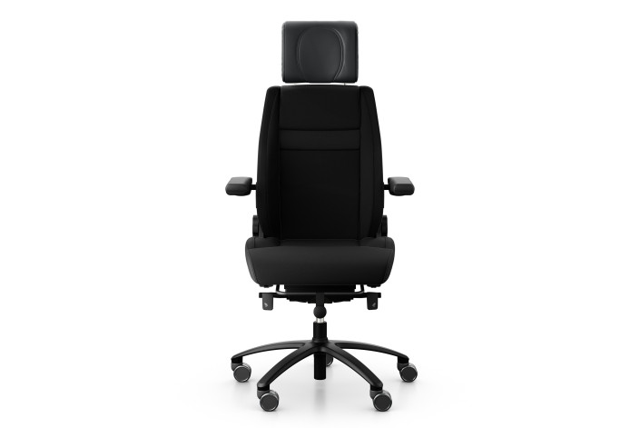 Flokk Secur Exclusive – TeilLeder Climatex Ultra PG3, ergonomischer Bürostuhl