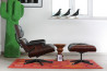 Charles & Ray Eames Lounge Chair mit Ottoman (Herman Miller, ca. 1970)