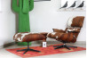 Charles & Ray Eames Lounge Chair mit Ottoman (Hermann Miller by Vitra, ca. 1970)