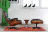 Charles & Ray Eames Lounge Chair mit Ottoman (Hermann Miller by Vitra, ca. 1970–1980)