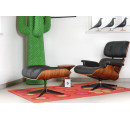 Charles & Ray Eames Lounge Chair mit Ottoman – Hermann Miller by Vitra, Palisander & Schwarzes Leder mit Patina, ca. 1970–1980