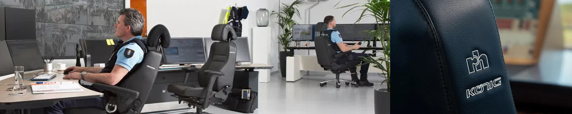 RH Secur24 Leitstellenstühle – Ergonomische 24/7-Stühle von RH by Flokk